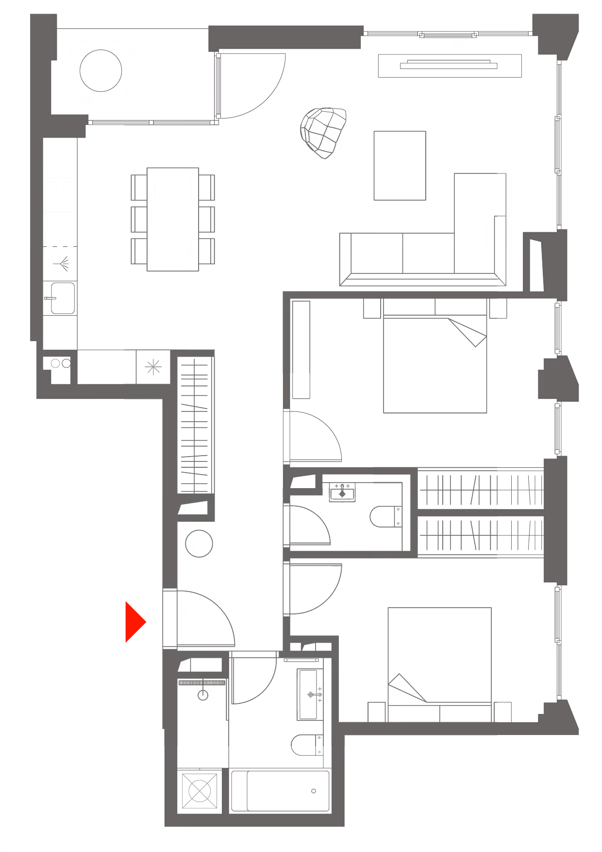 Floor plan of apartment apt-b21