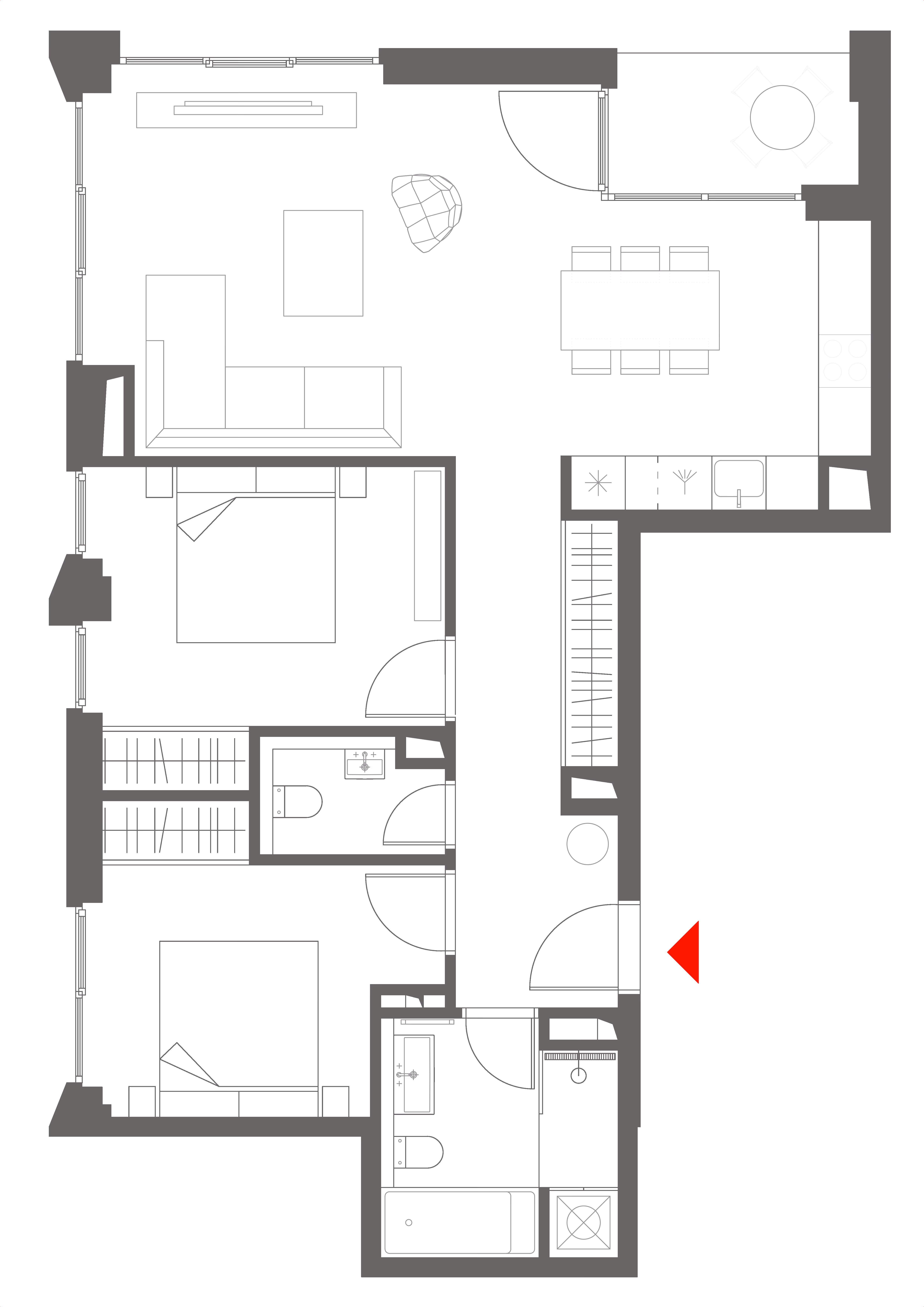 Floor plan of apartment apt-b32